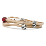 Bracciale Cuoio Beige 45CM