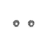 Orecchini mini margherite e zircone