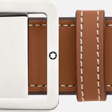 Cintura reversibile in pelle naturale/grigia 35 mm MB131164