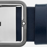 Cintura reversibile in pelle blu/grigia 35 mm MB131193
