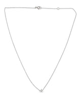 Pendente bianco crocetta ct. 0,04 G-SI gr 1,6 370-XN2449