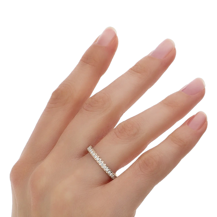 Girodito oro rosa eternity deluxe ct 0,75 g SI1