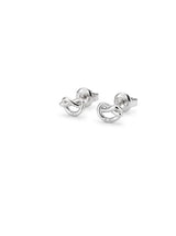 Boccole oro bianco nodo ct. 0,01 G-SI gr. 1,6 370-XE5779