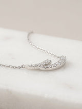Pendente oro bianco e diamanti ct. 0,12 G-SI gr.1,7