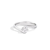 Anello solitario anniversary valentine ct. 0,60 F-SI mis 15