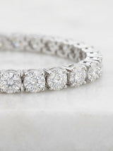 BRACCIALE TENNIS grif tonda oro bianco gr 8,2 CT 2,6 F-SI cm 17,5 GR. 8,2