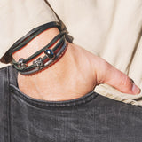 Bracciale Cuoio Nero 41CM