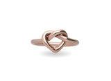 Anello Cuore Annodato Oro Giallo 9 kt