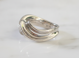 Anello solitario a fascia ct. 0,31 G-IF gr. 7,4 mis 13