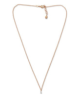 Girocollo oro rosa punto luce goccia pendente ct.0,11 G-VS gr. 2,1 000-4060NS