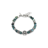 BRACCIALE ROSA DEI VENTI DIASPRO VERDE cm 20