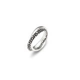 Anello doppio perlage