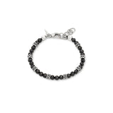BRACCIALE SPINELLO NERO BORCHIE cm 20