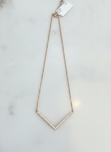 PENDENTE a v oro rosa ct. 0,27 f-si gr. 3,2 234-4301