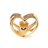 Cuore a cuore, placcato oro