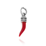 Charm corno rosso liscio