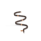 Bracciale cubi piccoli in titanio e 3 cubi in oro rosso 9 kt