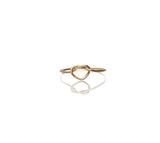 Anello Filodamore Cuoricino Annodato oro giallo 9 kt