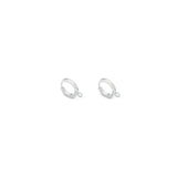 Orecchini huggie base charms