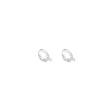 Orecchini huggie base charms