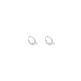 Orecchini huggie base charms