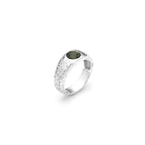 Anello martellato diaspro