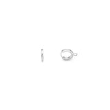Orecchini huggie base charms piccoli