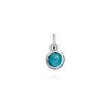Mini charm crystal azzurro