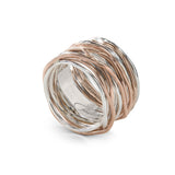 Anello Filodellavita Classic Collection, 22 Fili in Argento .925 e Oro Rosa 9kt