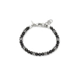 BRACCIALE SPINELLO NERO BORCHIE cm 20