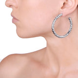 Orecchini Cerchio Crocodile Grandi