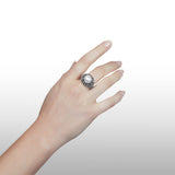 Anello drops perlage