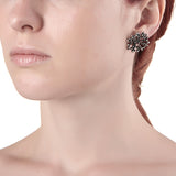 Orecchini Bottone Perlage