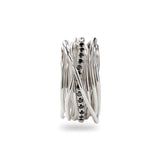 Filodellavita Classic 13 fili in Argento 925 e Diamanti Black