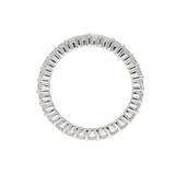 Anello girodito in oro bianco e diamanti bianchi Ct. 1,15