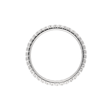 Anello girodito in oro bianco e diamanti bianchi Ct. 0,58