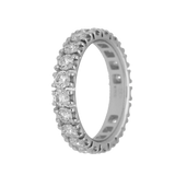 Anello girodito in oro bianco e diamanti bianchi Ct. 2,22