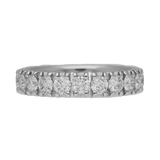 Anello girodito in oro bianco e diamanti bianchi Ct. 2,22