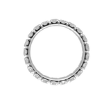 Anello girodito in oro bianco e diamanti bianchi Ct. 2,22