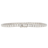 Bracciale tennis in oro bianco e diamanti ct. 2,5 F-SI