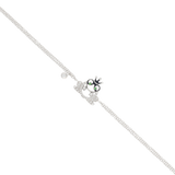 Bracciale principe ranocchio in oro bianco diamanti e zavorrite