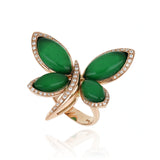 Anello Les Papillons Verde