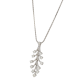 Pendente fantasia snodato in oro bianco e diamanti Ct. 0,57