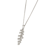 Pendente fantasia snodato in oro bianco e diamanti Ct. 0,57