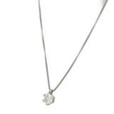 Pendente puntoluce a griffe diamante taglio hexagon CT. 0,32