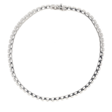 Bracciale tennis in oro bianco e diamanti ct. 2,00 F-SI