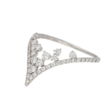 Anello in oro bianco con diamanti