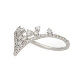 Anello in oro bianco con diamanti