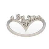 Anello in oro bianco con diamanti