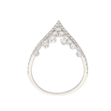 Anello in oro bianco con diamanti